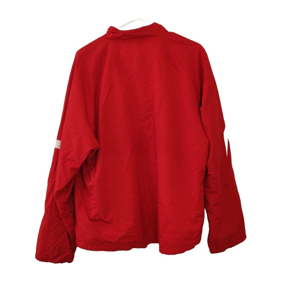 Under Armour Men's Jacket Red Full Zip Size Large Collared - Picture 2 of 6